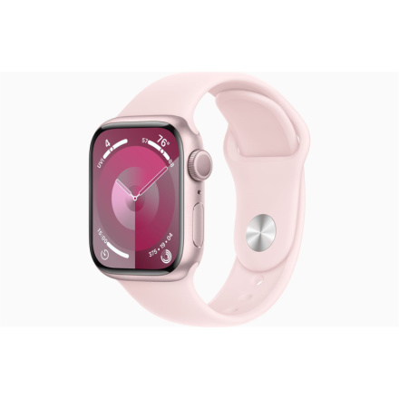 Apple Watch S9/45mm/Pink/Sport Band/Light Pink/-S/M, MR9G3QC/A