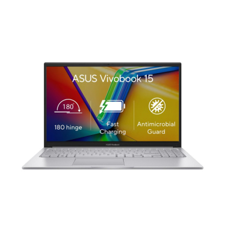 ASUS Vivobook 15/X1504ZA/i3-1215U/15,6"/FHD/8GB/512GB SSD/UHD/W11H/Silver/2R, X1504ZA-BQ137W