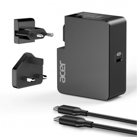 Acer 45W USB-C originální cestovní adaptér (EU & UK plug), HP.DSCAB.004 - originální