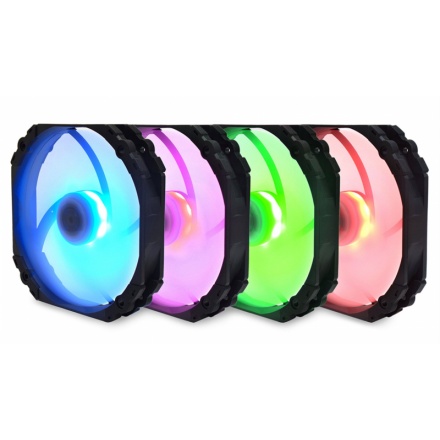 SCYTHE KF1425FD18R-P Kaze Flex 140 mm Round RGB PWM Fan 300-1800 rpm, KF1425FD18R-P