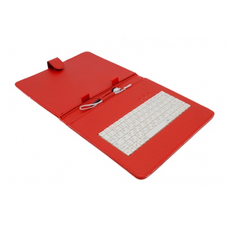 AIREN AiTab Leather Case 3 with USB Keyboard 9,7" RED (CZ/SK/DE/UK/US.. layout), Leather Case 3 97R