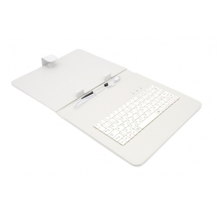 AIREN AiTab Leather Case 3 with USB Keyboard 9,7" WHITE (CZ/SK/DE/UK/US.. layout), Leather Case 3 97W