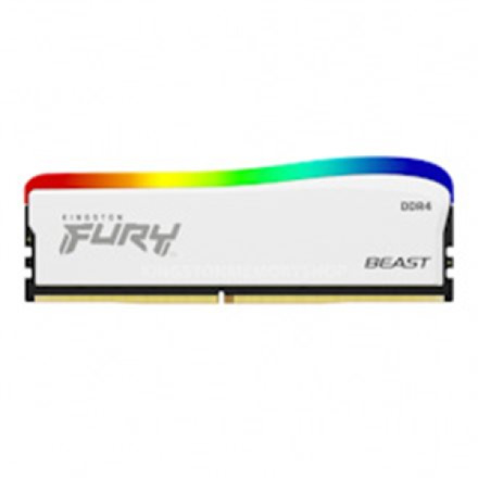 Kingston FURY Beast White/DDR4/16GB/3200MHz/CL16/1x16GB/RGB/White, KF432C16BWA/16