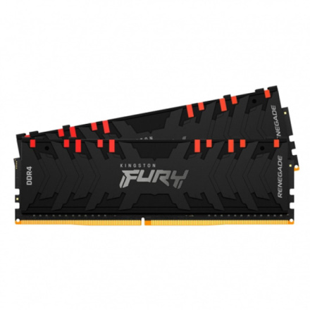 Kingston FURY Renegade/DDR4/16GB/3200MHz/CL16/2x8GB/RGB/Black, KF432C16RBAK2/16