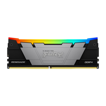 Kingston FURY Renegade/DDR4/16GB/3600MHz/CL16/2x8GB/RGB/Black, KF436C16RB2AK2/16