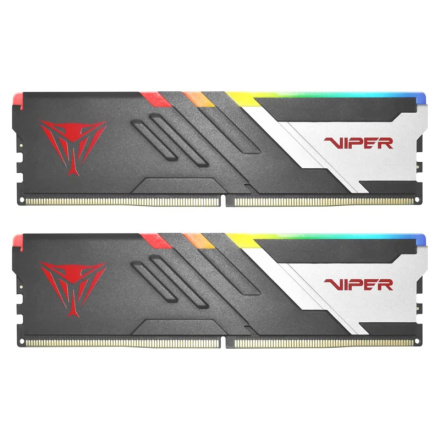 Patriot Viper Venom/DDR5/32GB/5600MHz/CL36/2x16GB/RGB/Black/Silv, PVVR532G560C36K