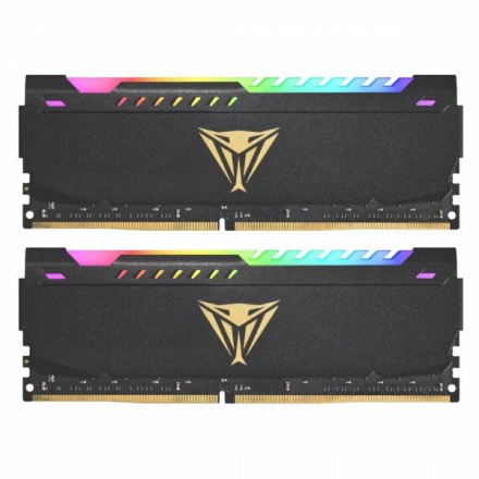 Patriot Viper/DDR4/16GB/3200MHz/CL18/2x8GB/RGB/Black, PVSR416G320C8K