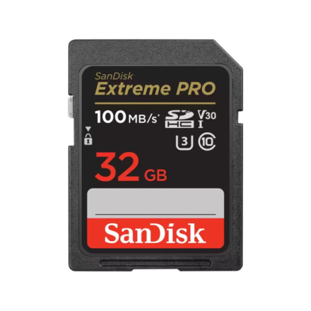 SanDisk Extreme PRO/SDHC/32GB/100MBps/UHS-I U3 / Class 10, SDSDXXO-032G-GN4IN