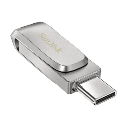 SanDisk Ultra Dual Drive Luxe/32GB/USB 3.1/USB-A + USB-C/Stříbrná, SDDDC4-032G-G46