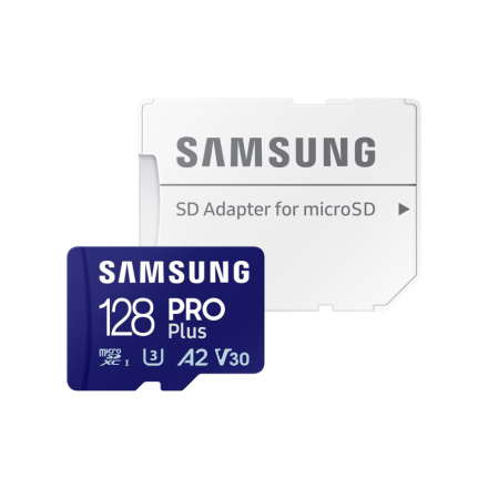 Samsung/micro SDXC/128GB/Class 10/+ Adaptér/Modrá, MB-MD128SA/EU