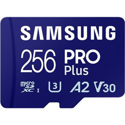 Samsung/micro SDXC/256GB/180MBps/Class 10/+ Adaptér/Modrá, MB-MD256SA/EU