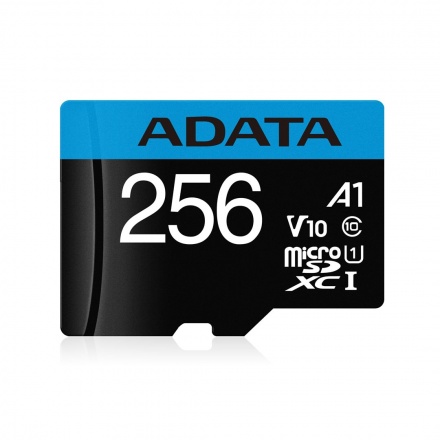 Adata/SDXC/256GB/UHS-I U1 / Class 10/+ Adaptér, AUSDX256GUICL10A1-RA1