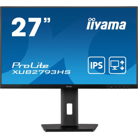 iiyama ProLite/XUB2793HS-B5/27"/IPS/FHD/75Hz/4ms/Black/3R, XUB2793HS-B5