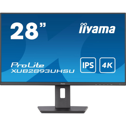 iiyama ProLite/XUB2893UHSU-B5/28"/IPS/4K UHD/60Hz/3ms/Black/3R, XUB2893UHSU-B5