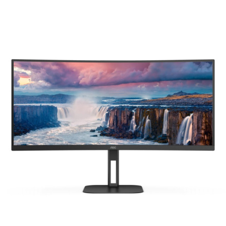 AOC/CU34V5C/34"/VA/3440x1440/100Hz/1ms/Black/3R, CU34V5C/BK