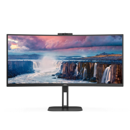 AOC/CU34V5CW/34"/VA/3440x1440/100Hz/1ms/Black/3R, CU34V5CW/BK