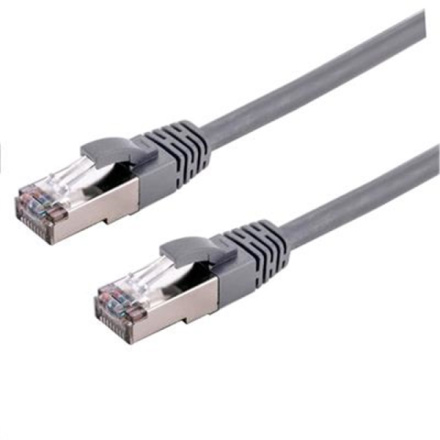 Kabel C-TECH patchcord Cat6a, S/FTP, šedý, 3m, CB-PP6A-3