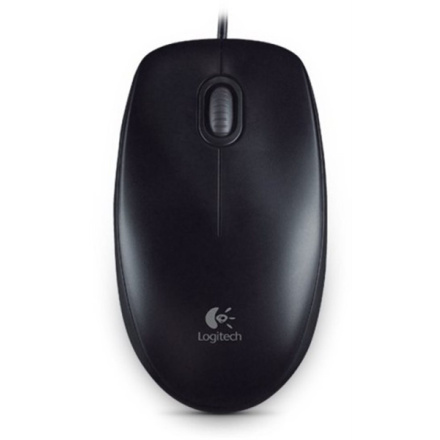 LOGITECH OEM Logitech B100/Kancelářská/Optická/800 DPI/Drátová USB/Černá, 910-003357