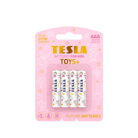 TESLA - baterie AAA TOYS GIRL, 4ks, LR03, 11030421