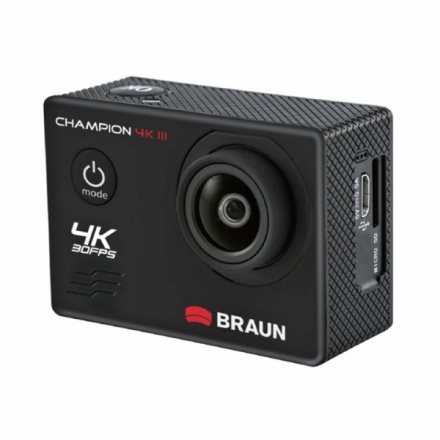 BRAUN PHOTOTECHNIK Braun CHAMPION 4K III sportovní minikamera (4k/30fps, 16MP, WiFi, pouzdro do 30m), 57672