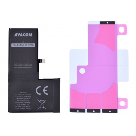 AVACOM baterie pro Apple iPhone X - vysokokapacitní, Li-Ion 3,81V 3060mAh (náhrada 616-00346), GSAP-IPHX-HC3060