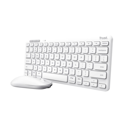 TRUST LYRA WL KEYBOARD & MOUSE US (myš+kláv) bilá, 25073