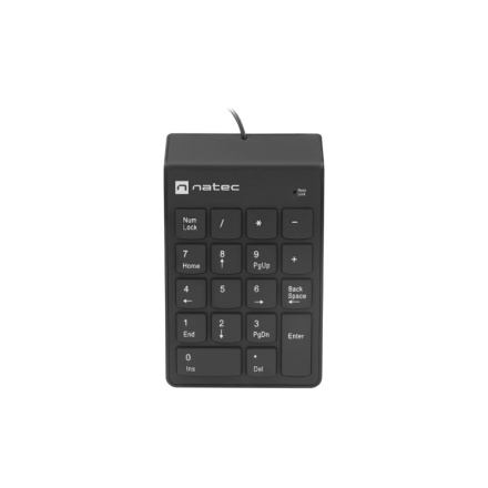 Numerická klávesnice Natec GOBY 2/Drátová USB/Černá, NKL-2022