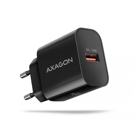 AXAGON ACU-QC18, nabíječka do sítě 18W, 1x port USB-A, QC3.0/AFC/Apple, černá, ACU-QC18