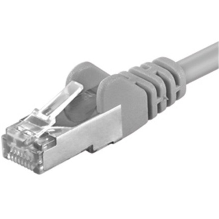 Premiumcord Patch kabel CAT 6a S-FTP,RJ45-RJ45,LSOH, AWG 26/7 10m šedá, sp6alsoh100