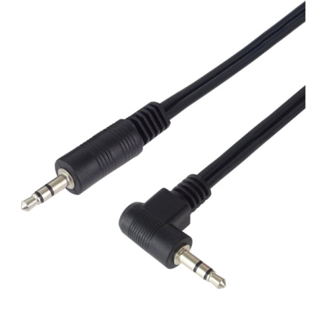 PremiumCord Kabel Jack 3.5mm 90° M/M 1,5m, kjackmm015-90