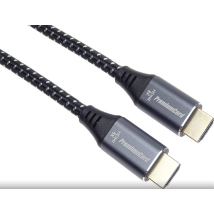 PremiumCord ULTRA HDMI 2.1 High Speed + Ethernet kabel 8K@60Hz,zlacené 10m, KPHDM21S10