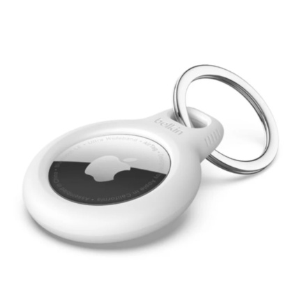 Belkin pouzdro s kroužkem na klíče pro Airtag bílé, F8W973btWHT
