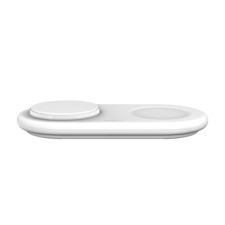 Belkin 2v1 Qi2 15W Magnetic Charging Pad, white, WIZ021vfWH