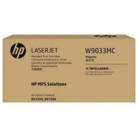 HP Magenta Managed LJ Toner Cartridge, W9033MC, W9033MC - originální