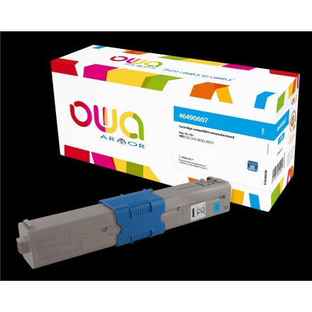 OWA Armor toner kompatibilní s OKI 46490607, 6000st, modrá/cyan, K18496OW