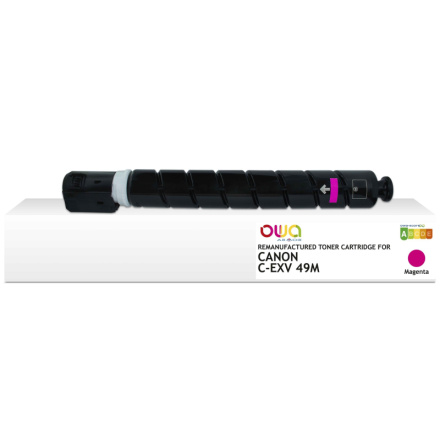 OWA Armor toner kompatibilní s Canon C-EXV49M, 19000st, červená/magenta, K40046OW