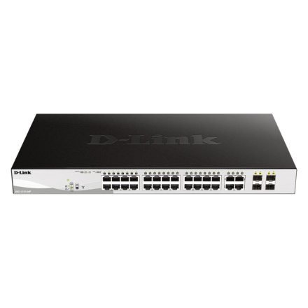 D-Link DGS-1210-24P, 24 PoE 10/100/1000 Base-T port + 4 TP/SFP Combo Ports, DGS-1210-24P/E