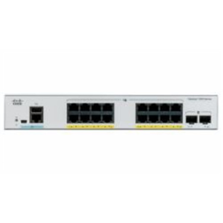 CISCO Catalyst C1000-16FP-2G-L, 16x 10/100/1000 Ethernet PoE+ ports and 240W PoE budget, 2x 1G SFP uplinks, C1000-16FP-2G-L