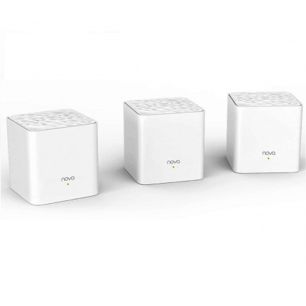 Tenda Nova MW3 (3-pack) WiFi AC1200 Mesh system Dual Band, 2x LAN/WAN, MU-MIMO, SMART aplikace, 75011821