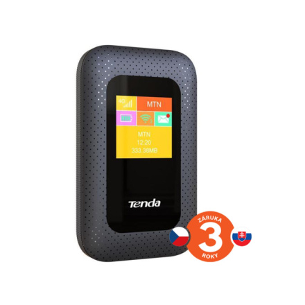 Tenda 4G185 Wi-Fi N300 mobile 4G LTE Hotspot s LCD, baterie 2100 mAh, 1x microSIM,microSD, až 10 hod, 4G185