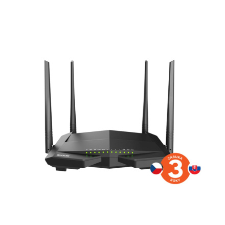 Tenda V12 VDSL2/ADSL WiFi AC Gb Router 1200Mb/s, Profile 35b, 1x DSL, 1x GWAN, 3x GLAN,1x USB, 75011915