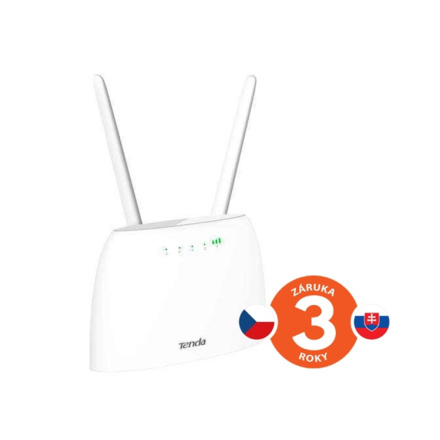 Tenda 4G07 Wi-Fi AC1200 4G LTE router, 2x WAN/LAN, 1x miniSIM, IPv6, VPN, LTE Cat.4,4x anténa,CZ app, 75011917