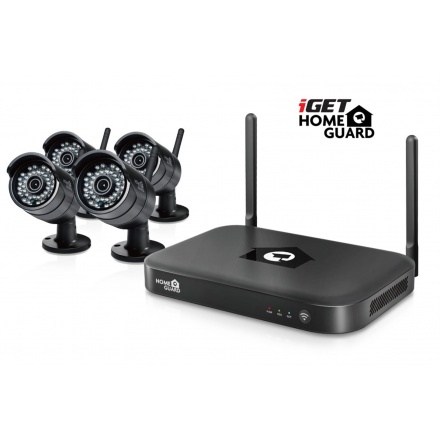 iGET HGNVK88304 - CCTV bezdrátový WiFi set FullHD 1080p, 8CH NVR + 4x IP kamera 1080p, i RJ45, HGNVK88304