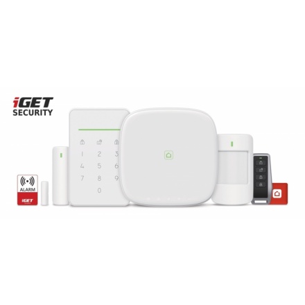 iGET SECURITY M5-4G Premium - Inteligentní 4G/WiFi/LAN alarm, ovládání kamer a zásuvek, Android, iOS, 75020652