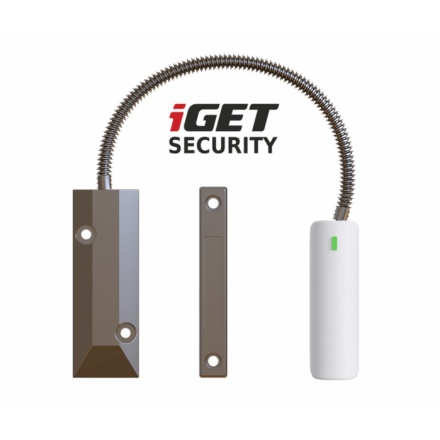 iGET SECURITY EP21 - senzor na železné dveře/okna/vrata pro alarm M5, výdrž baterie až 5 let, EP21