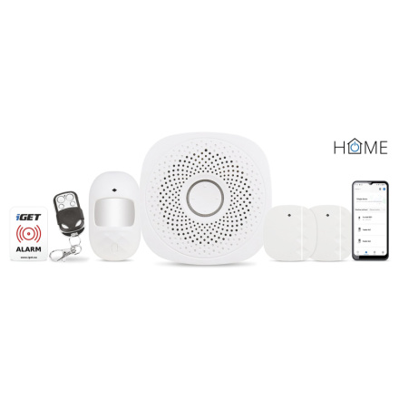 iGET HOME X1 - Inteligentní Wi-Fi alarm, v aplikaci i ovládání IP kamer a zásuvek, Android, iOS, 75020107