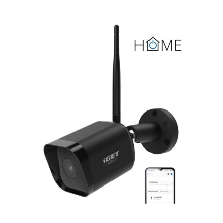 iGET HOME Camera CS6 Black - WiFi IP FullHD 1080p kamera, noční vidění, dvoucestné audio, IP65, 75020807