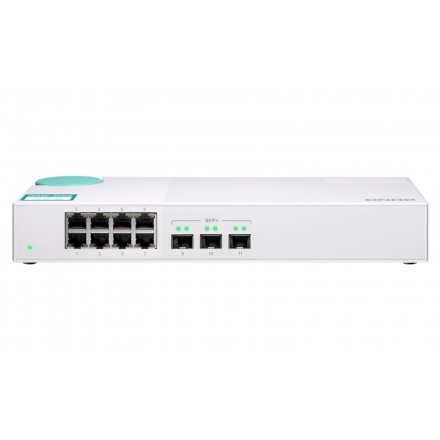 QNAP switch QSW-308S (8x Gigabit port + 3x 10G SFP+ port), QSW-308S