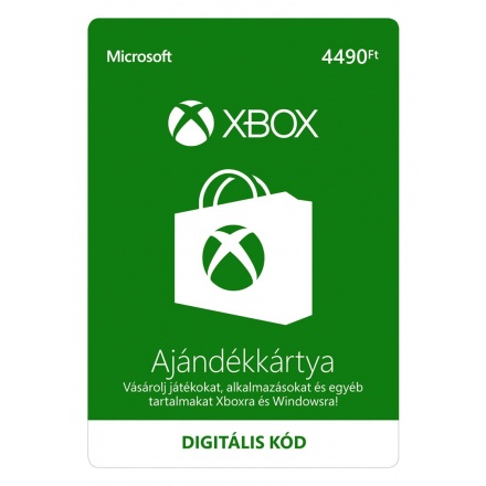 MICROSOFT ESD XBOX - Dárková karta Xbox 4490 HUF, K4W-03494