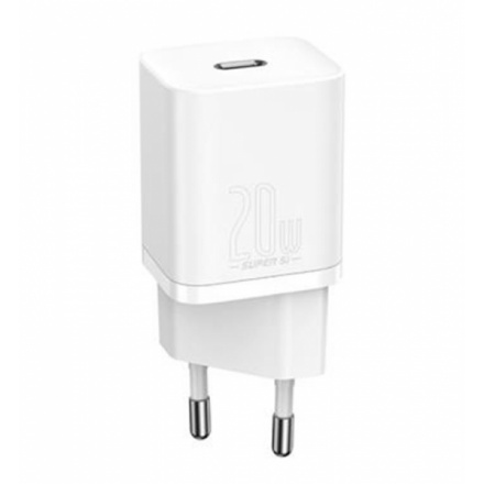 Baseus CCSUP-B02 Super Si Quick Nabíječka USB-C 20W White, 6953156230002